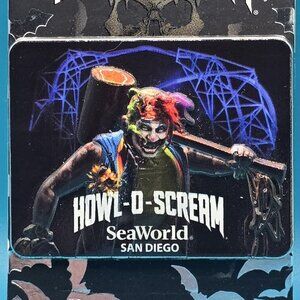 SeaWorld San Diego Howl O Scream Scare Clown Trading Pin